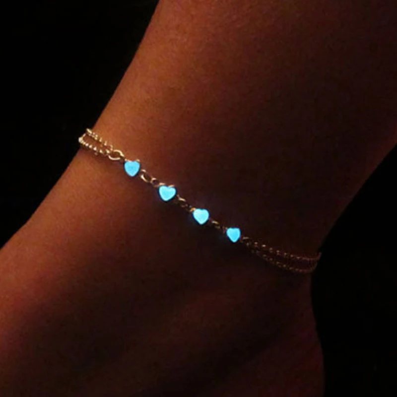 Summer Luminous Ankle Heart Star Pendant Bracelet Sandal Sexy Beach Leg Chain Women Anklets Jewelry @M23
Summer Luminous Ankle Heart Star Pendant Bracelet Sandal Sexy Beach Leg Chain Women Anklets Jewelry @M23