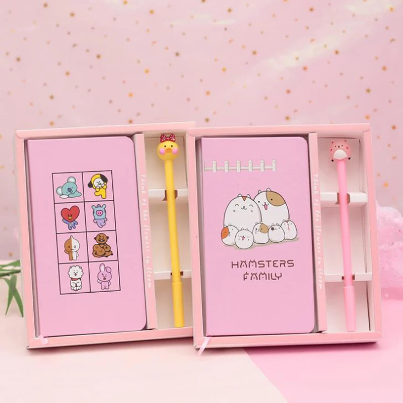 1 Set Cute Student BTS Bangtan Boys Hamster Family Notebook with Gel Pens Set Stationery Planner Notepad Notebooks Pens Gifts
1 Set Cute Student BTS Bangtan Boys Hamster Family Notebook with Gel Pens Set Stationery Planner Notepad Notebooks Pens Gifts