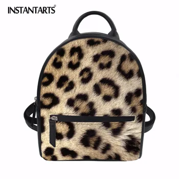 INSTANTARTS Brand Women Backpack Leopard Stripe Print Small Backpack Waterproof PU Leather Mini Bagpack Preppy Style School Bag
INSTANTARTS Brand Women Backpack Leopard Stripe Print Small Backpack Waterproof PU Leather Mini Bagpack Preppy Style School Bag