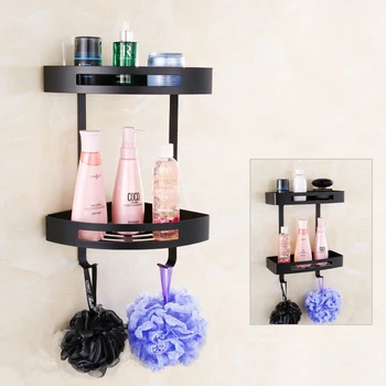MTTUZK 304 stainless steel bathroom corner shelf two layers shower room rack for body wash bottle wall mounted black Shelves
MTTUZK 304 stainless steel bathroom corner shelf two layers shower room rack for body wash bottle wall mounted black Shelves
