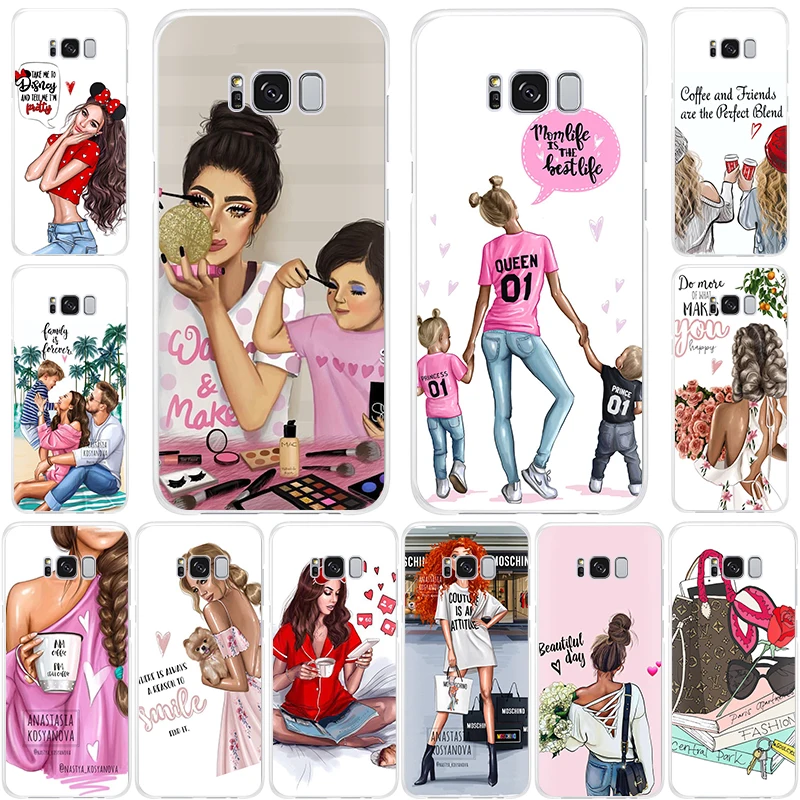 

Popular Best mom girl kids Family SOFT TPU phone case for Samsung Galaxy S10 S10plus S10lite S9 S9plus NOTE9 NOTE8 S8 S8PLUS S7