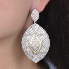 Missvikki 2019 高貴な幾何声明イヤリングメタル出穂ぶら下げファッションジュエリートレンド女(China)