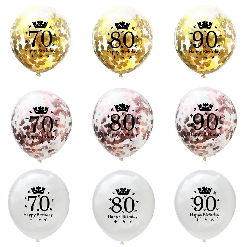 5pcs 70 80 90 Years Old Happy Birthday Confetti Balloons Clear Number Latex Balls Wedding Anniversary Birthday Party Decoration
5pcs 70 80 90 Years Old Happy Birthday Confetti Balloons Clear Number Latex Balls Wedding Anniversary Birthday Party Decoration