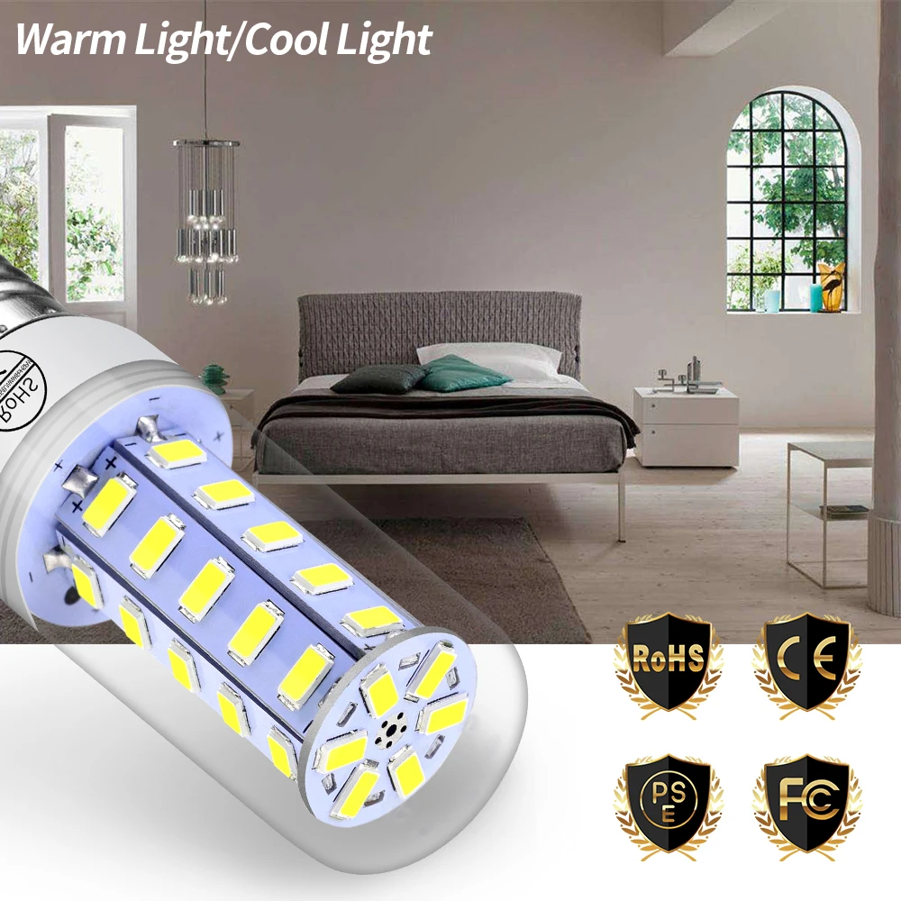 E14 LED Bulb E27 LED Lamp GU10 Led Light 220V SMD 5730 for Chandelier Spotlight 24 36 48 56 69 72LEDs Corn Bulb Home Lighting
E14 LED Bulb E27 LED Lamp GU10 Led Light 220V SMD 5730 for Chandelier Spotlight 24 36 48 56 69 72LEDs Corn Bulb Home Lighting