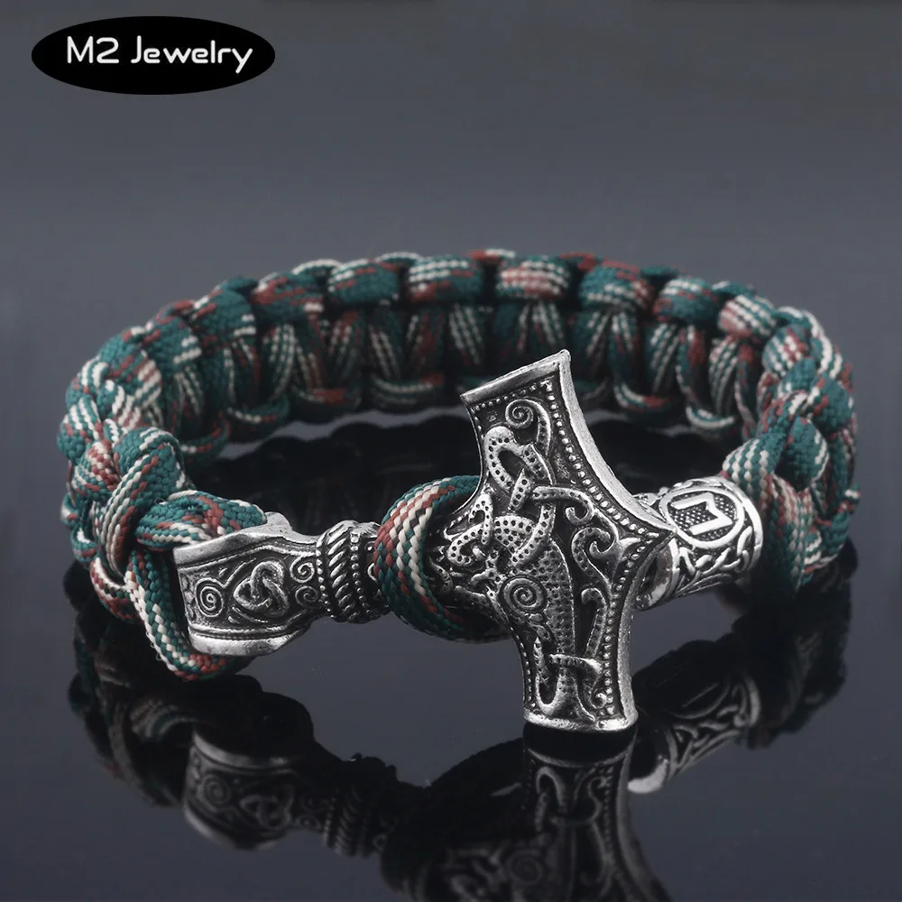 Norse Viking Thor Hammer Mjolnir Bracelet For Men Amuletceltic Rune Knot Amulet Scandinavian Bracelet Braided Rope Chain Bangle
Norse Viking Thor Hammer Mjolnir Bracelet For Men Amuletceltic Rune Knot Amulet Scandinavian Bracelet Braided Rope Chain Bangle
