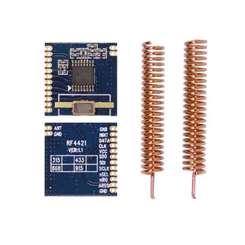 4pcs RF4421-433 7dBm 433MHz FSK Transmitter and Receiver RF Module Si4421 | A4421
4pcs RF4421-433 7dBm 433MHz FSK Transmitter and Receiver RF Module Si4421 | A4421