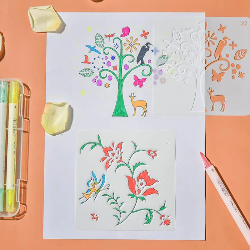 2pc Pupils Hand Copying Template Children's Diy Accessories Hollow Painting Tools Lace Painting Ruler School Supplies Stationery
2pc Pupils Hand Copying Template Children's Diy Accessories Hollow Painting Tools Lace Painting Ruler School Supplies Stationery