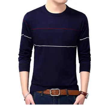 New Brand Men Pullover Sweaters 2019 Autumn Winter Male Long Sleeve Striped Knitting Sweater Men Top
New Brand Men Pullover Sweaters 2019 Autumn Winter Male Long Sleeve Striped Knitting Sweater Men Top
