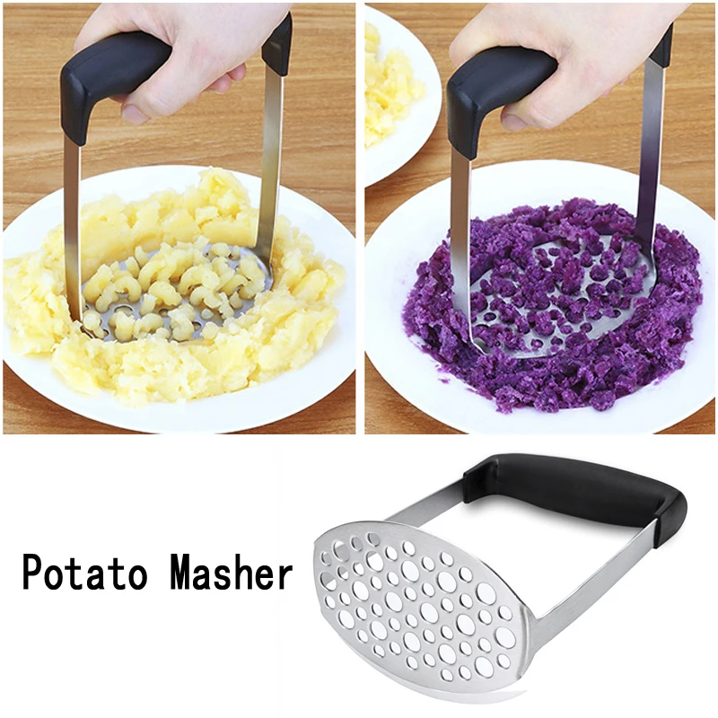 High Quality Stainless Steel Potato Masher With Broad And Ergonomic Horizontal Handle
High Quality Stainless Steel Potato Masher With Broad And Ergonomic Horizontal Handle