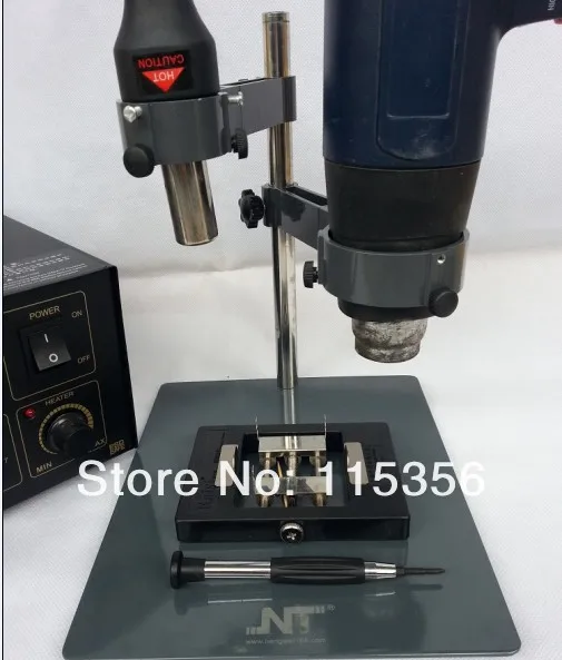 NT F204 Fixtures BGA soldering station and hot Air Gun Rework station mobile phone repair platform
NT F204 Fixtures BGA soldering station and hot Air Gun Rework station mobile phone repair platform