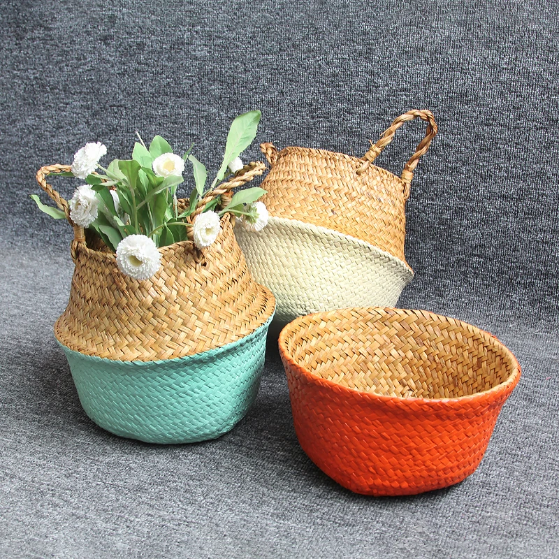 Storage Basket Laundry Seaweed Basket Rattan Hanging Flower Pot Basket Storage Flower Pot Household Basket
Storage Basket Laundry Seaweed Basket Rattan Hanging Flower Pot Basket Storage Flower Pot Household Basket