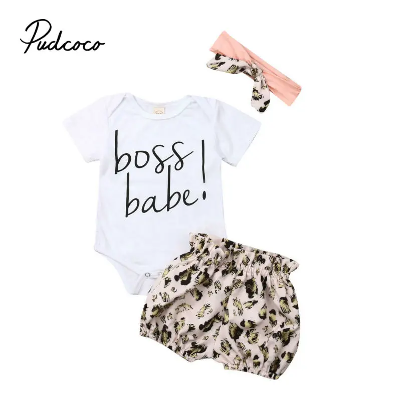 3Pcs/set Baby Girl Clothes Casual Leopard print Baby Romper+Short Pants+Headband Infant Clothing Outfit Summer Newborn Clothes
3Pcs/set Baby Girl Clothes Casual Leopard print Baby Romper+Short Pants+Headband Infant Clothing Outfit Summer Newborn Clothes