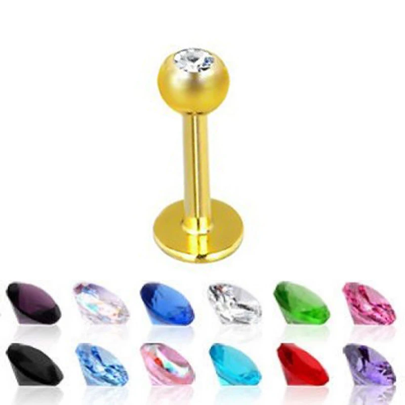 1Pc Gold CZ Gem Ear Helix Tragus Stud Cartilage Earring Labret Monroe Labret Lip Bar Ring Body Jewelry Retainer 16g
1Pc Gold CZ Gem Ear Helix Tragus Stud Cartilage Earring Labret Monroe Labret Lip Bar Ring Body Jewelry Retainer 16g