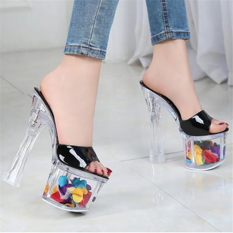 FeiYiTu Women Super High Heel Crystal 17 CM Wedge Waterproof Platform non-slip Thick Bottom Sexy Super High Heel Sandals
FeiYiTu Women Super High Heel Crystal 17 CM Wedge Waterproof Platform non-slip Thick Bottom Sexy Super High Heel Sandals