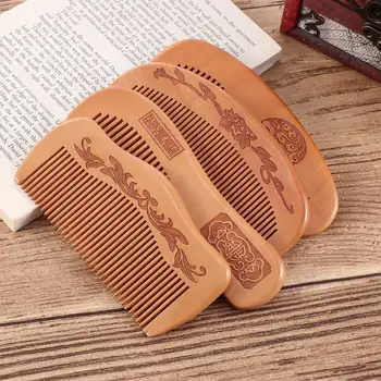 1 pc Natural Peach Wood Comb Close Teeth Anti-static Head Massage Hair Care Wooden Tools Beauty Accessories 
1 pc Natural Peach Wood Comb Close Teeth Anti-static Head Massage Hair Care Wooden Tools Beauty Accessories