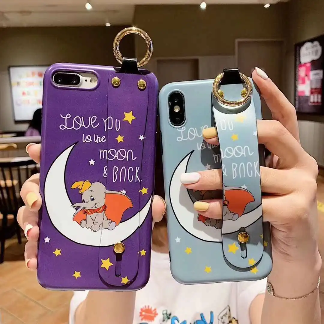 For iPhone XS Max Cute Moon Flying elephant Phone Case For iphone 5 5S 5C 7 8 6 6S plus X XR Wrist Strap Soft TPU back cover
For iPhone XS Max Cute Moon Flying elephant Phone Case For iphone 5 5S 5C 7 8 6 6S plus X XR Wrist Strap Soft TPU back cover