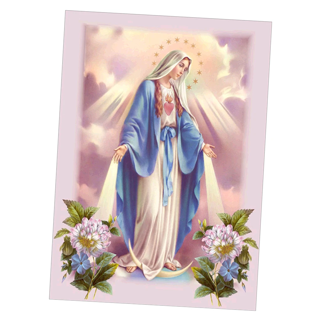 Фото Дева Мария DIY наборы для алмазной живописи религиозный крест ремесла  Дом и | Схемы (33039138584)