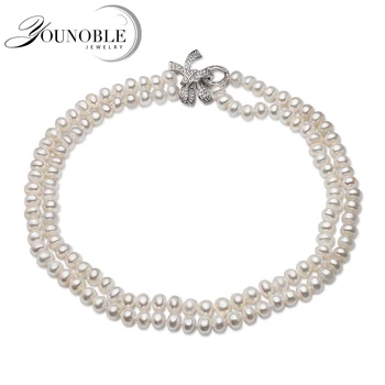 100% Real Double Button Round Pearl Necklace Women,wedding Multi Layer Choker Necklace Anniversary Party Gift
100% Real Double Button Round Pearl Necklace Women,wedding Multi Layer Choker Necklace Anniversary Party Gift