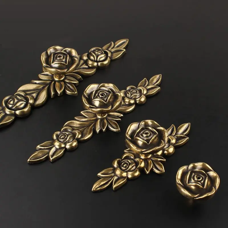 10Pcs European Vintage Rose Wardrobe Cabinet Pulls Handle Furniture Door Drawer Handles
10Pcs European Vintage Rose Wardrobe Cabinet Pulls Handle Furniture Door Drawer Handles