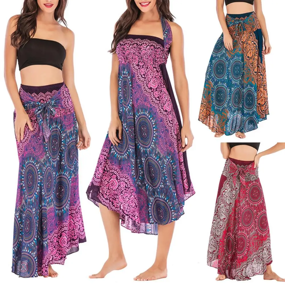 Ethnic Women Floral Printed Knotted High Waist Beach Midi Long Swing Skirt Dress hot
Ethnic Women Floral Printed Knotted High Waist Beach Midi Long Swing Skirt Dress hot