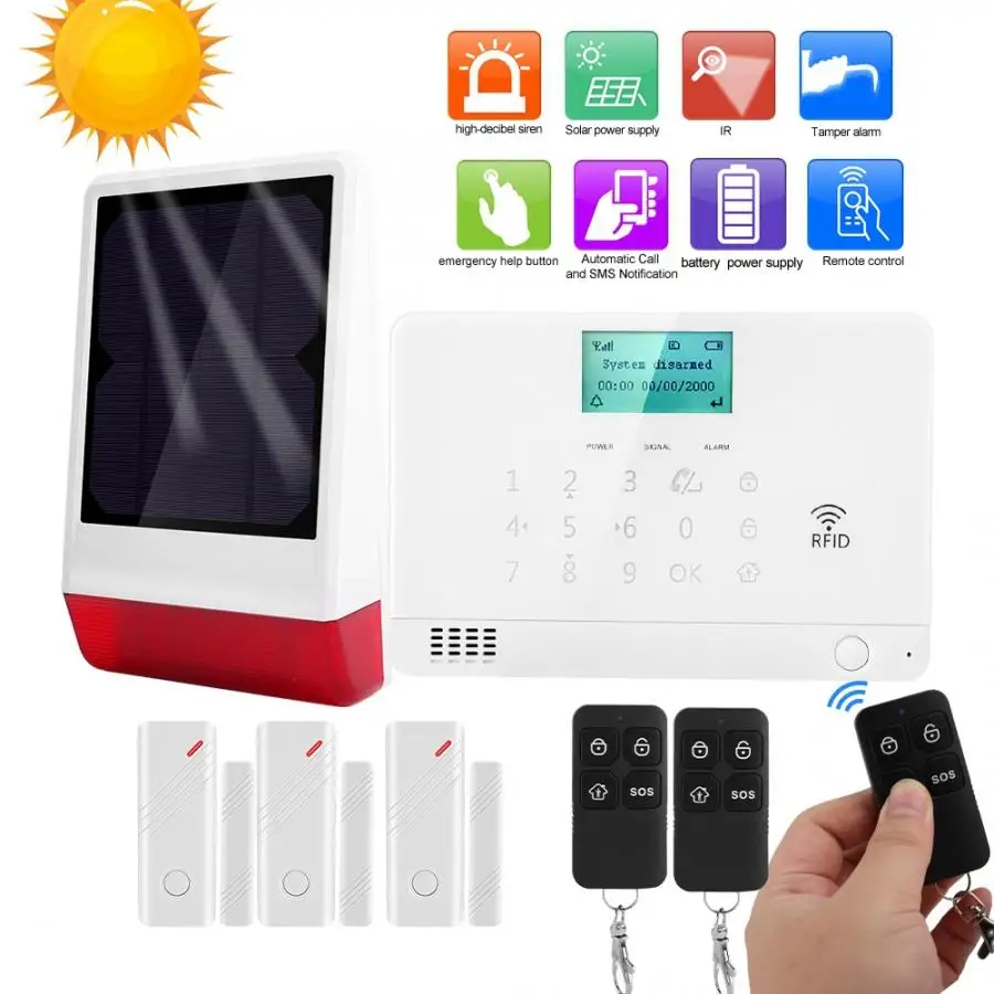 House Burglar Alarm Acousto-optic 3 Gate Magnet 03B Kit 3 Remote Control Siren 110-240V
House Burglar Alarm Acousto-optic 3 Gate Magnet 03B Kit 3 Remote Control Siren 110-240V