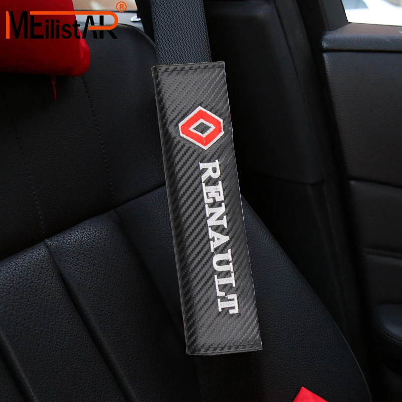 1PCS Car styling Carbon fiber seat belt cover Car badge shoulder pad for Renault duster megane 2 logan renault clio Accessories
1PCS Car styling Carbon fiber seat belt cover Car badge shoulder pad for Renault duster megane 2 logan renault clio Accessories