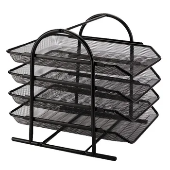 Storage Racks 4-Tier File Rack Metal Mesh Letter Tray Scratch-Resistant Stackable Storage Holders Racks &4jj10
Storage Racks 4-Tier File Rack Metal Mesh Letter Tray Scratch-Resistant Stackable Storage Holders Racks &4jj10