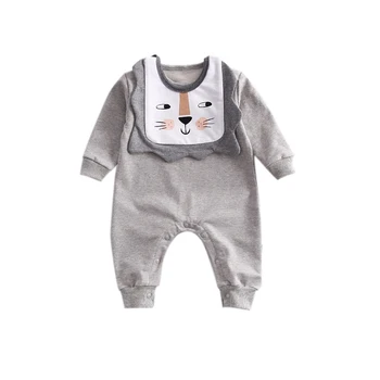 Baby Rompers New Born Outfit Solid Color Removable Bib Romper Infant Baby Product Animal Lion Imported-Baby-Clothes
Baby Rompers New Born Outfit Solid Color Removable Bib Romper Infant Baby Product Animal Lion Imported-Baby-Clothes