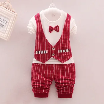 New Baby Clothes Boy TWO PIECES Plaid vest coat and pants Boy Outfit Baby Boy Clothing 6BST016
New Baby Clothes Boy TWO PIECES Plaid vest coat and pants Boy Outfit Baby Boy Clothing 6BST016