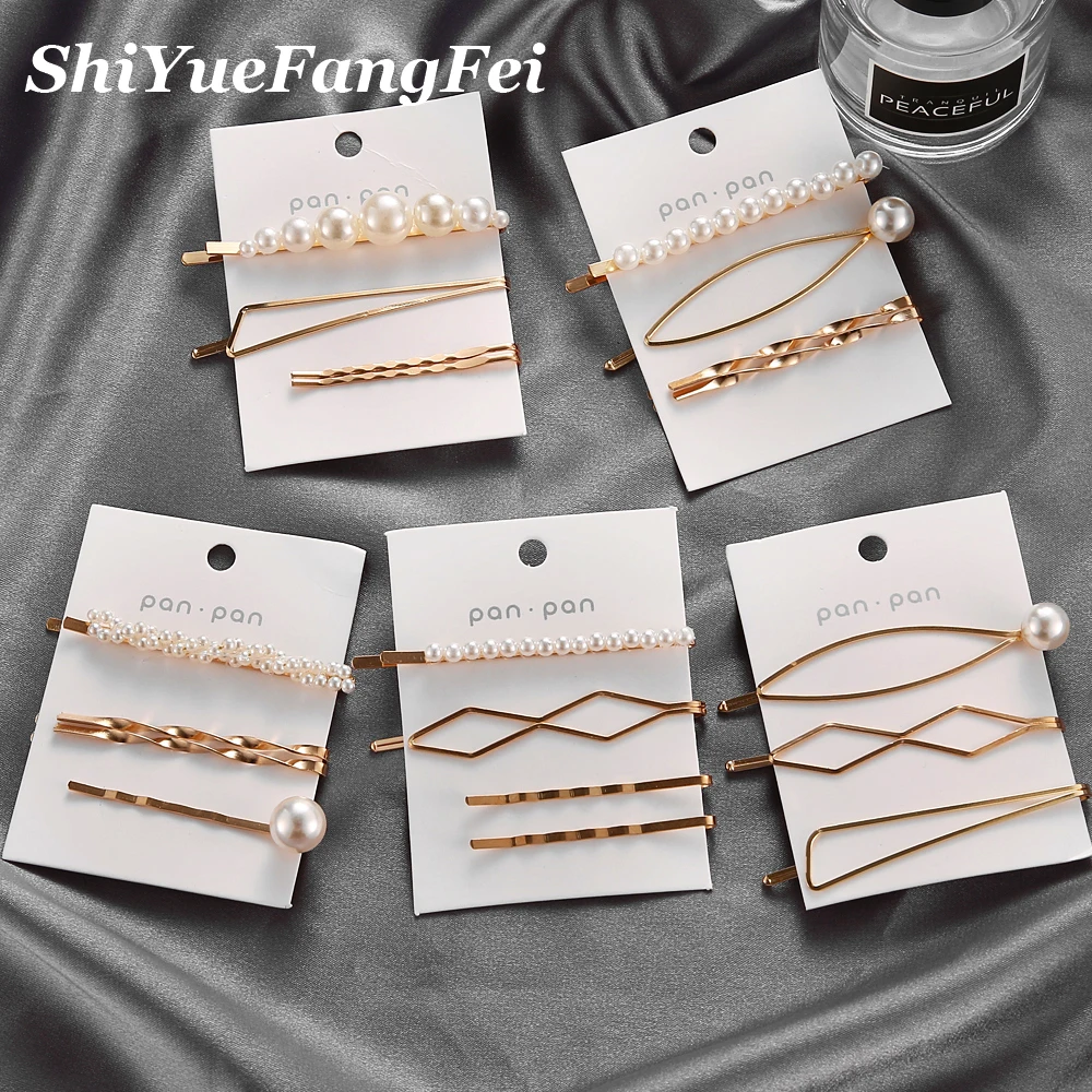 3Pcs/Set Women Barrette Metal Gold Pearl Hair Clip For Women 2019 Fashion Korean Hair pins Hairband Hair Accessories Jewelry
3Pcs/Set Women Barrette Metal Gold Pearl Hair Clip For Women 2019 Fashion Korean Hair pins Hairband Hair Accessories Jewelry
