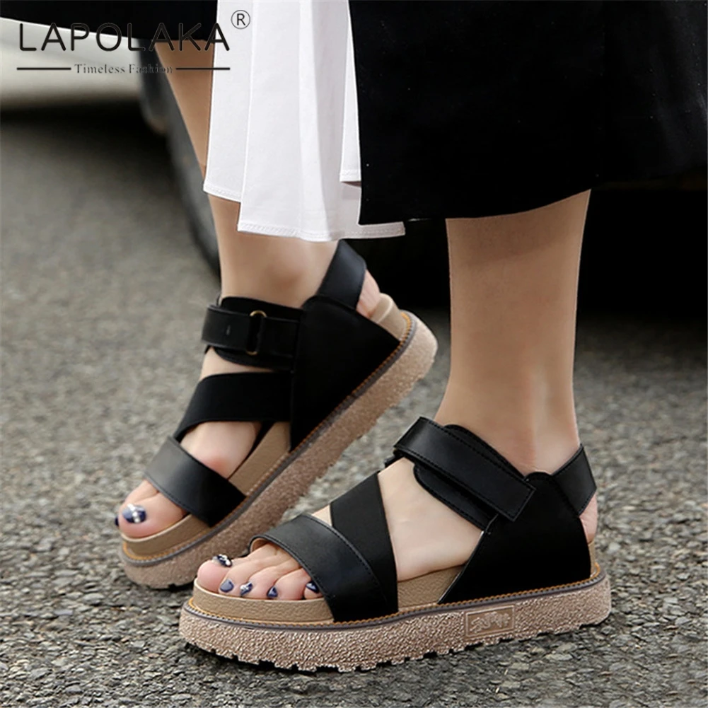 Lapolaka Brand New Big Size 34-43 INS Hot Summer Sandals Ladies Flat Platform Rome Shoes Woman Casual Office Sandals Female
Lapolaka Brand New Big Size 34-43 INS Hot Summer Sandals Ladies Flat Platform Rome Shoes Woman Casual Office Sandals Female