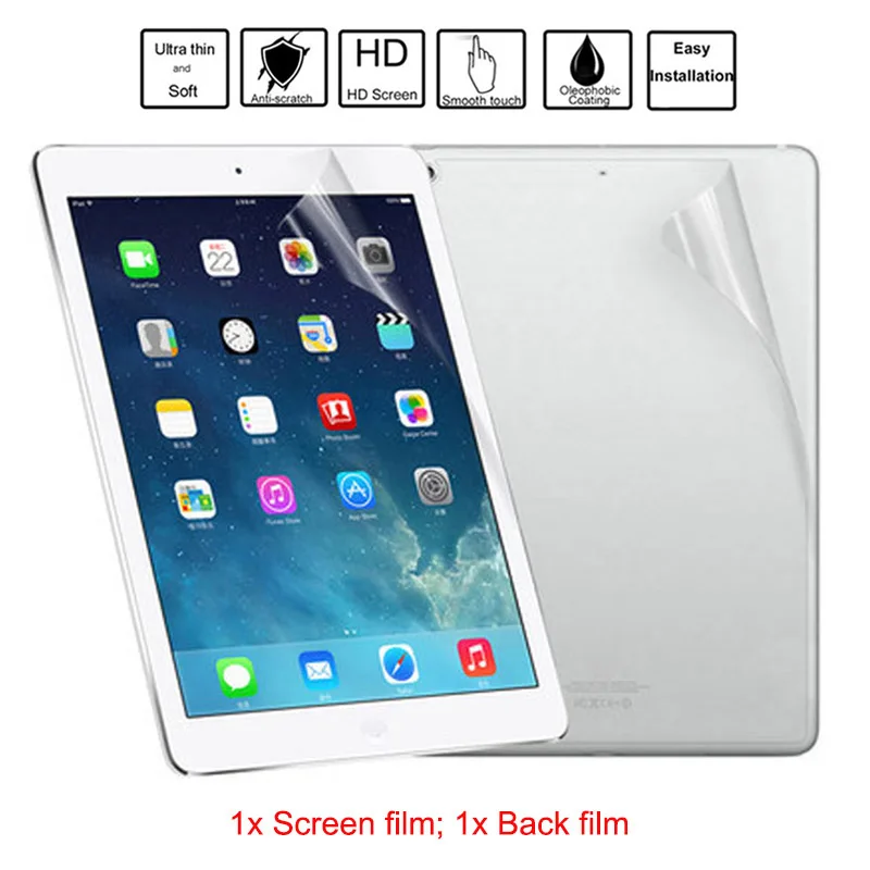 GOOYIYO - 2PCS Tablet Front & Back Film Protector HD Clear LCD Screen Film For iPad Pro10.5 New iPad 9.7 2017 2018 iPad Air Mini
GOOYIYO - 2PCS Tablet Front & Back Film Protector HD Clear LCD Screen Film For iPad Pro10.5 New iPad 9.7 2017 2018 iPad Air Mini