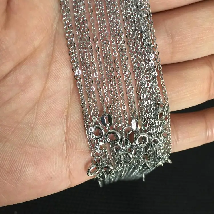 20 Pcs/lot 18'' Inch Rhodium Color O Shape Cross Chains For Pendants Necklaces Fashion DIY Jewelry Making Findings Wholesale
20 Pcs/lot 18'' Inch Rhodium Color O Shape Cross Chains For Pendants Necklaces Fashion DIY Jewelry Making Findings Wholesale