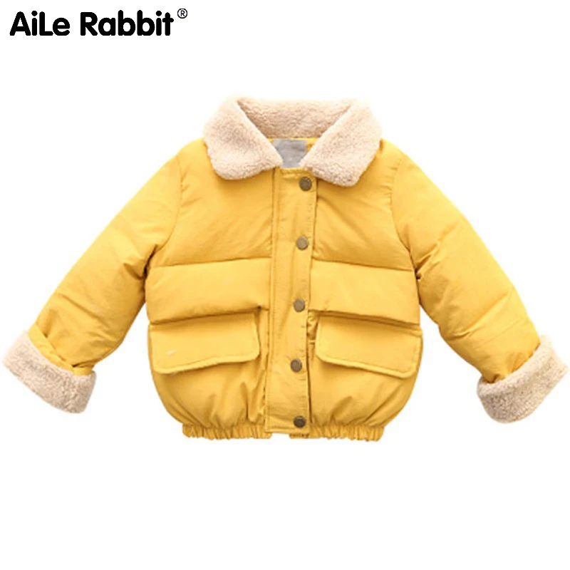 AiLe Rabbit 2019 girls winter new thick cotton coat lamb cotton jacket small children warm fashion yellow coat
AiLe Rabbit 2019 girls winter new thick cotton coat lamb cotton jacket small children warm fashion yellow coat