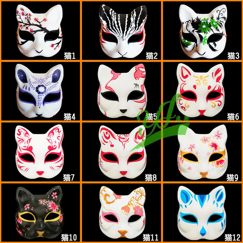 Japanese Private custom Cat mask painted cat Natsume's Book of Friends pulp fox half face mask cosplay Halloween DIY
Japanese Private custom Cat mask painted cat Natsume's Book of Friends pulp fox half face mask cosplay Halloween DIY