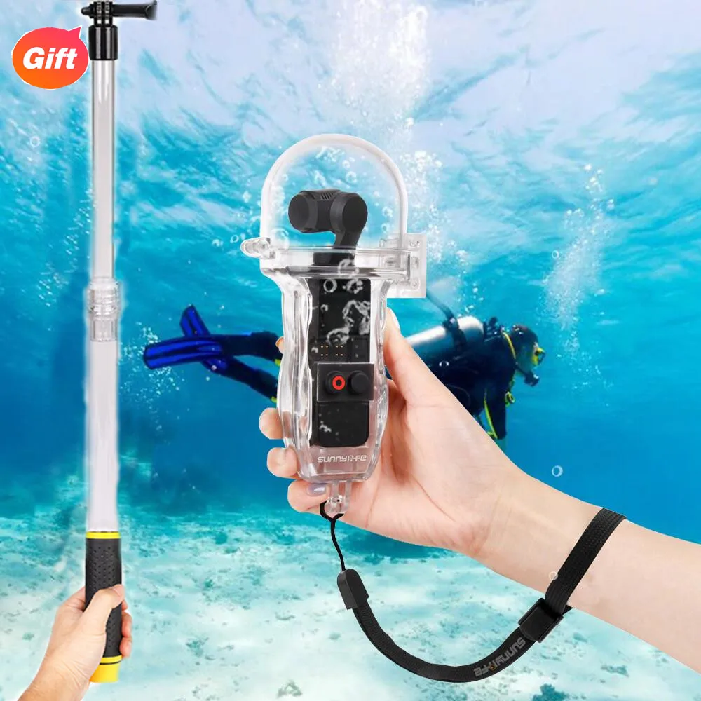60 Meters Diving Waterproof Case Housing selfie stick Camera Underwater Protection Shell Box Sports Accessories for OSMO POCKET
60 Meters Diving Waterproof Case Housing selfie stick Camera Underwater Protection Shell Box Sports Accessories for OSMO POCKET