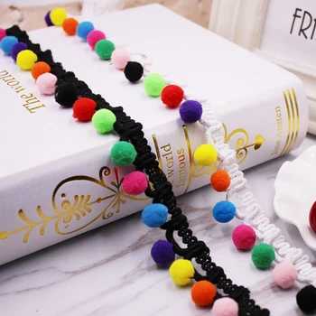 PPCrafts 20mm Colored Pom Poms Lace Tassel Fringe Trim Ball Ribbon For Handmade Sewing Curtains Garment Accessories 
PPCrafts 20mm Colored Pom Poms Lace Tassel Fringe Trim Ball Ribbon For Handmade Sewing Curtains Garment Accessories