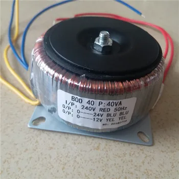 12V 1A 24V 1A Ring transformer copper 40VA 240V input custom toroidal transformer for power supply amplifier
12V 1A 24V 1A Ring transformer copper 40VA 240V input custom toroidal transformer for power supply amplifier