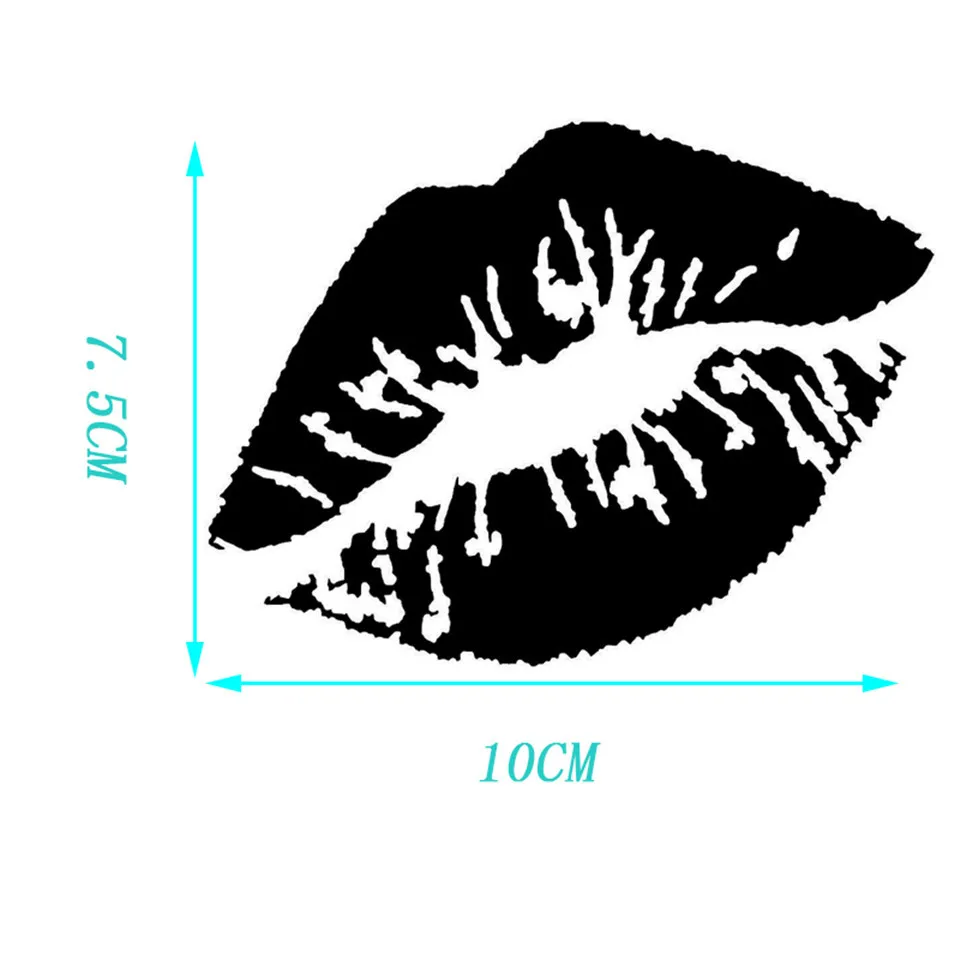 Kiss Marks Vinyl Car Stickers Decals Window Decoration Motorcycle Accessories Car styling Car Creative Fashion sticker 107 (5)