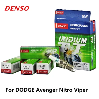 

4pieces/set DENSO Car Spark Plug For DODGE Avenger Nitro Viper Iridium Platinum IK20TT