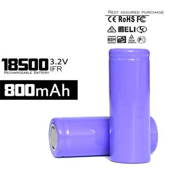 4pcs/lot 18500 Lifepo4 Battery 800mah 3.2V Flat Head Rechargeable Cell Free Shipping for Digital Single Lens Reflex
4pcs/lot 18500 Lifepo4 Battery 800mah 3.2V Flat Head Rechargeable Cell Free Shipping for Digital Single Lens Reflex