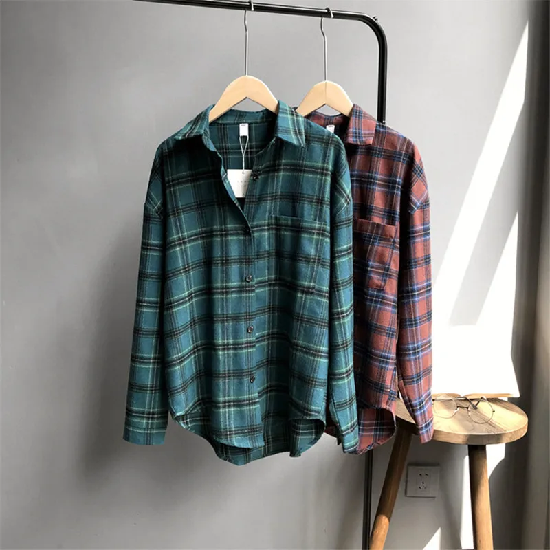 Autumn Women's Blouse 2018 Brand Casual Office Plaid Shirt Women Long Sleeve Shirt Blouses High Quality Female Tops Blusa Z1323
Autumn Women's Blouse 2018 Brand Casual Office Plaid Shirt Women Long Sleeve Shirt Blouses High Quality Female Tops Blusa Z1323