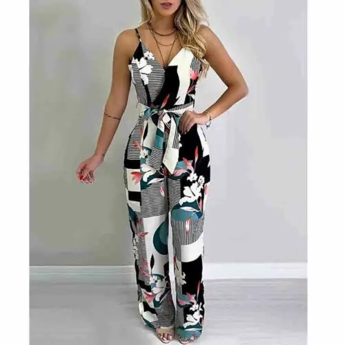 Sexy Women Boho Strap V-neck Clubwear Bodycon Party Patchwork Jumpsuit New Summer
Sexy Women Boho Strap V-neck Clubwear Bodycon Party Patchwork Jumpsuit New Summer