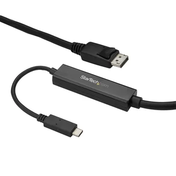 StarTech.com 9.8 ft. (3 m) USB-C to DisplayPort Cable - 4K 60Hz - Black, 3 m, USB Type-C, DisplayPort, Male, Male, Straight
StarTech.com 9.8 ft. (3 m) USB-C to DisplayPort Cable - 4K 60Hz - Black, 3 m, USB Type-C, DisplayPort, Male, Male, Straight