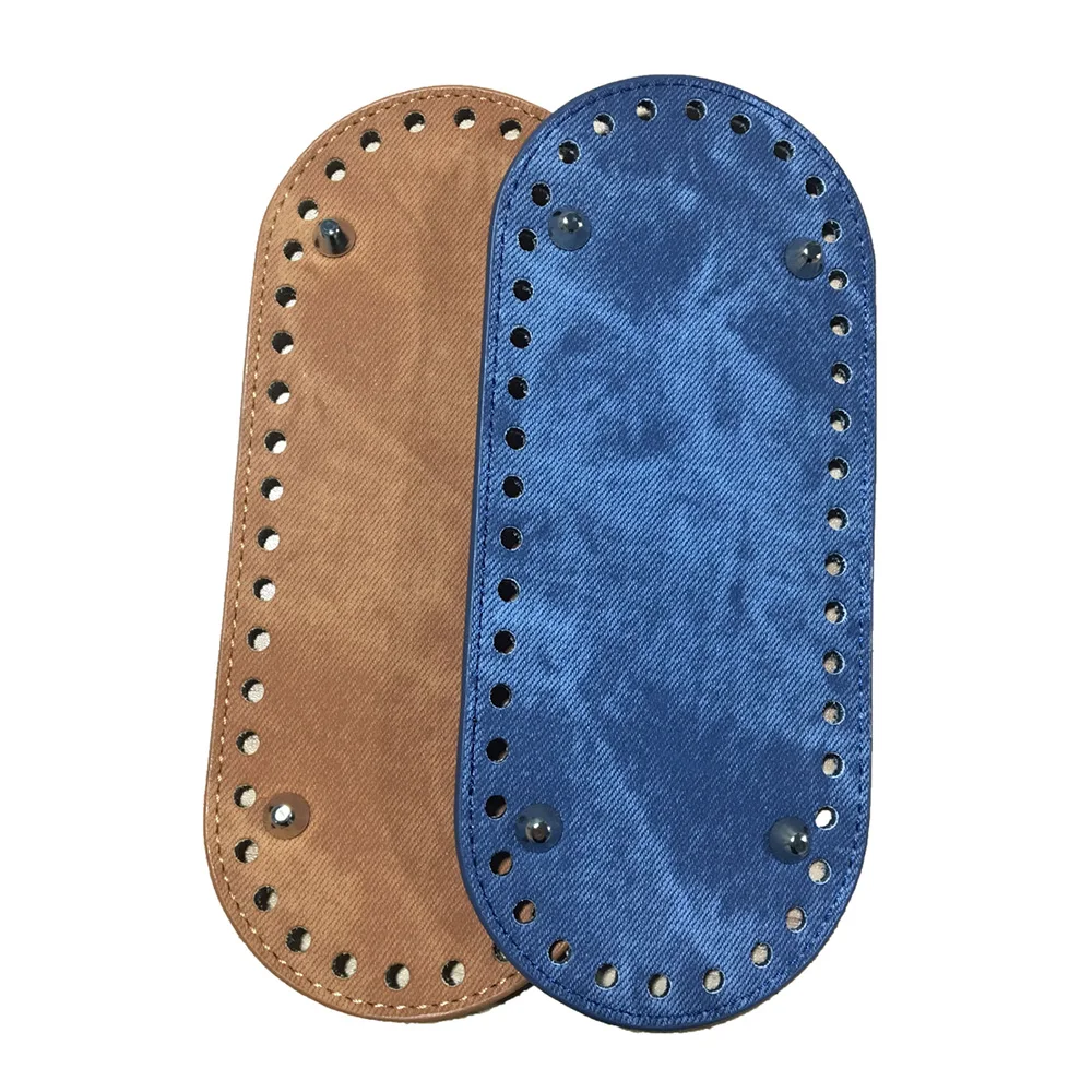 21x9cm Bag Bottom Denim Oval Leather Bottoms with Holes Bag Accessories DIY Part for Handbag Crossbody Messenger Bags
21x9cm Bag Bottom Denim Oval Leather Bottoms with Holes Bag Accessories DIY Part for Handbag Crossbody Messenger Bags