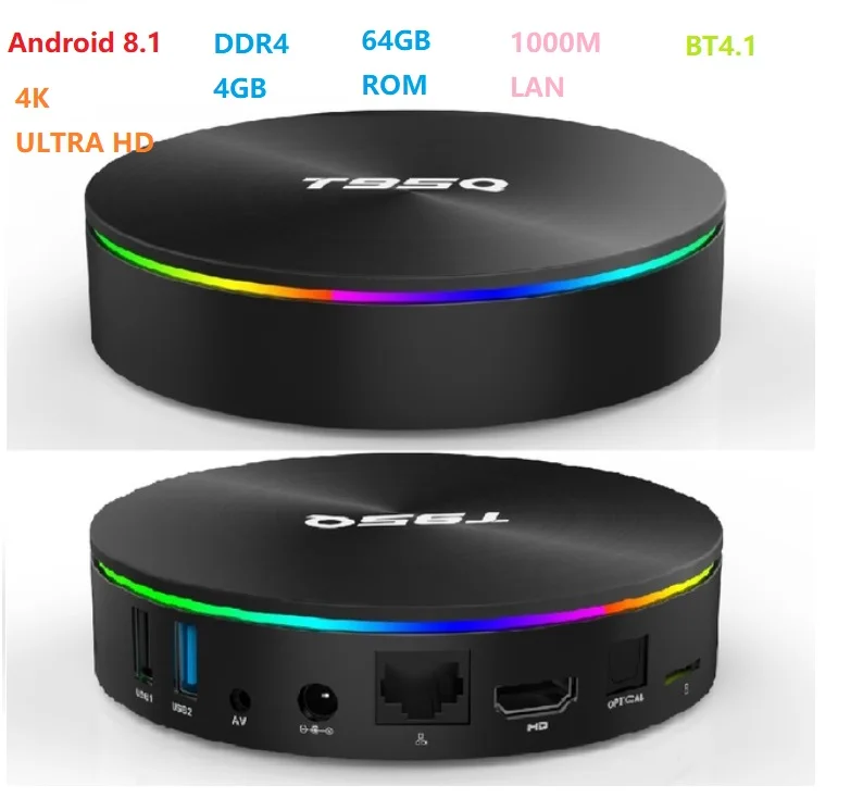 T95Q 4G+64G Android 8.1 LPDDR4 Amlogic S905X2 TV BOX Quad Core Dual Wifi BT4.1 1000M H.265 4K 4G+32G Set Top Box PK X96 H96 MAX
T95Q 4G+64G Android 8.1 LPDDR4 Amlogic S905X2 TV BOX Quad Core Dual Wifi BT4.1 1000M H.265 4K 4G+32G Set Top Box PK X96 H96 MAX