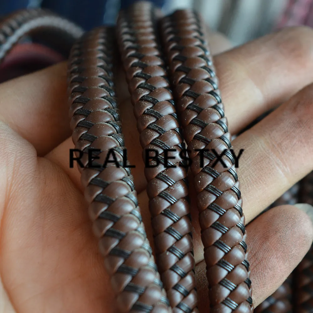 REAL BESTXY 5m/lot 9*6mm brown Flat Braided Bolo Leatherette String Jewelry Cord flat leather cords braided leather strips
REAL BESTXY 5m/lot 9*6mm brown Flat Braided Bolo Leatherette String Jewelry Cord flat leather cords braided leather strips