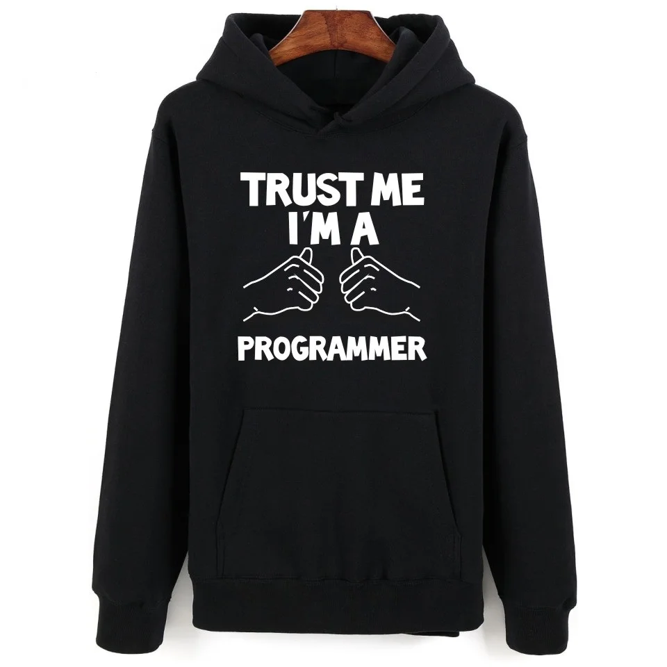 Trust Me I'm A Programmer Language C + Java PHP пуловер с принтом логотипа теплый хлопковый