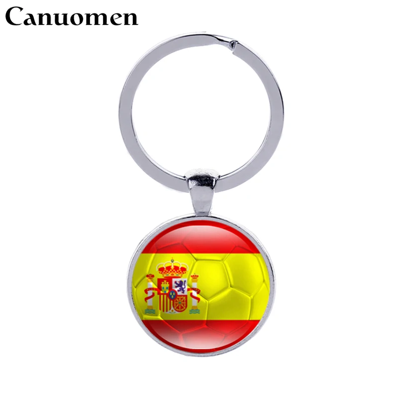 Canuomen Spain Flag with Football Keychains Switzerland Argentina Glass Cabochon Car Key Accessories Countries Flags Keyrings
Canuomen Spain Flag with Football Keychains Switzerland Argentina Glass Cabochon Car Key Accessories Countries Flags Keyrings