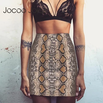 Jocoo Jolee Women Sexy High Waist Skirt Snake Print Pencil Mini Skirt Women Silm Skinny Bodycon Zipper Side Sexy Bottom Wear 201
Jocoo Jolee Women Sexy High Waist Skirt Snake Print Pencil Mini Skirt Women Silm Skinny Bodycon Zipper Side Sexy Bottom Wear 201